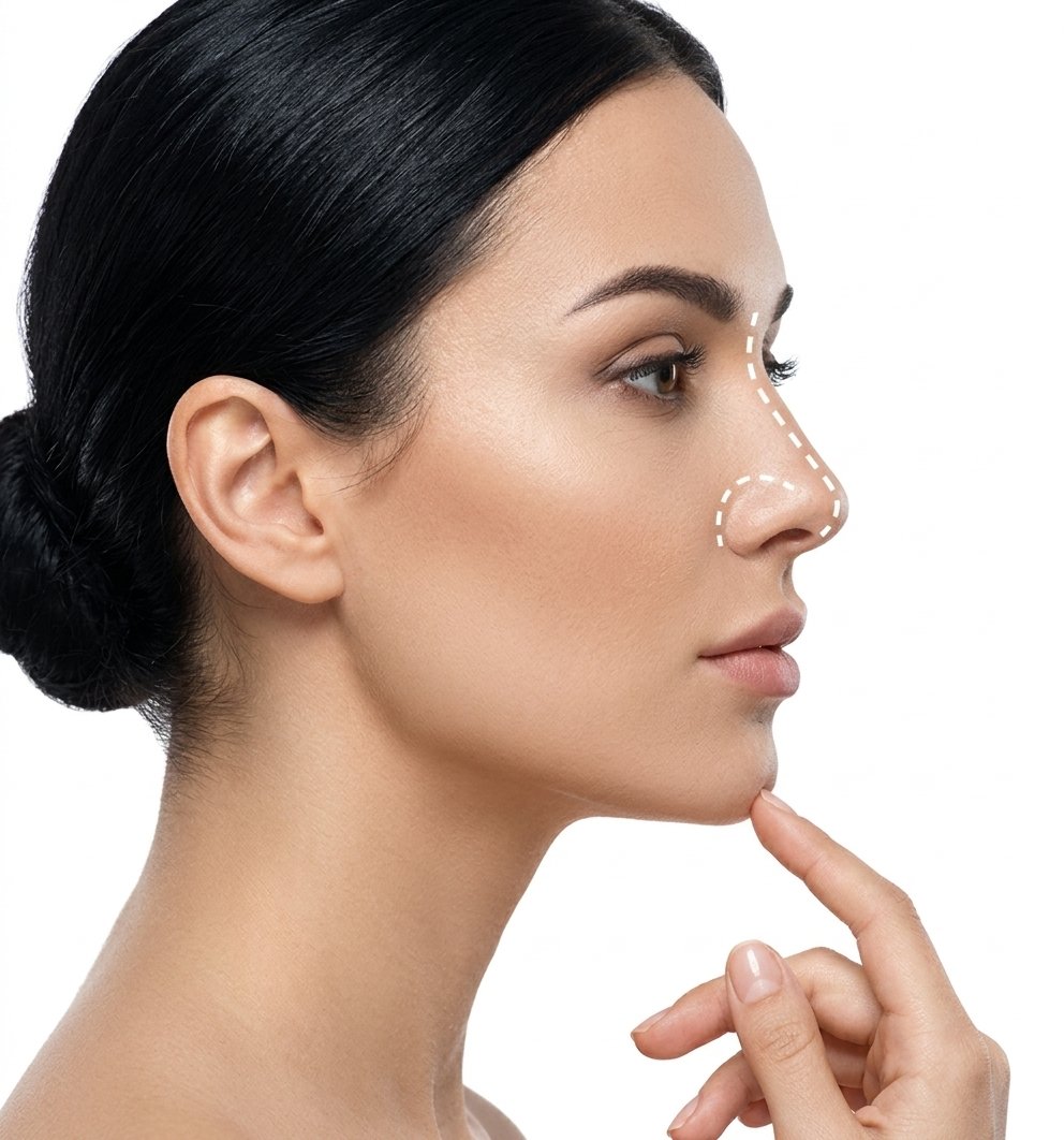 Rinoplastia — perfil facial harmonizado na Plástica Vicn, Belo Horizonte